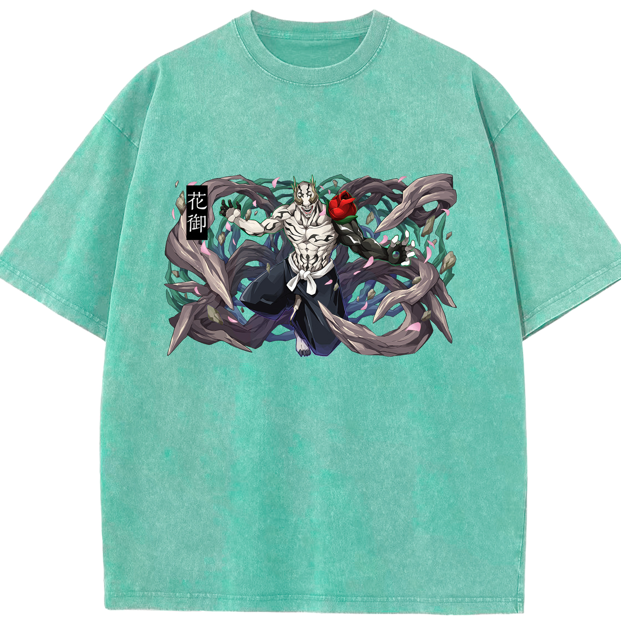 （画像用） 呪術廻戦 Jujutsu Kaisen 綿100% ヴィンテージ風 半袖Tシャツ（フロントプリント）